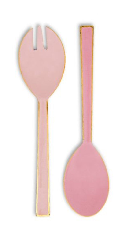 Pip Studio Enamel Salad Servers - Pink