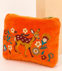 Powder Fawn In A Meadow Velvet Mini Pouch