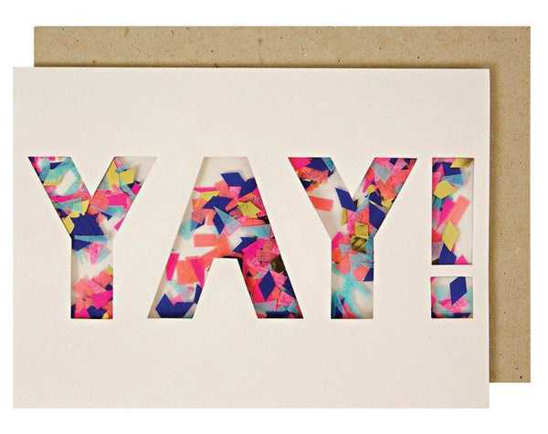 Meri Meri Yay Confetti Shaker Card