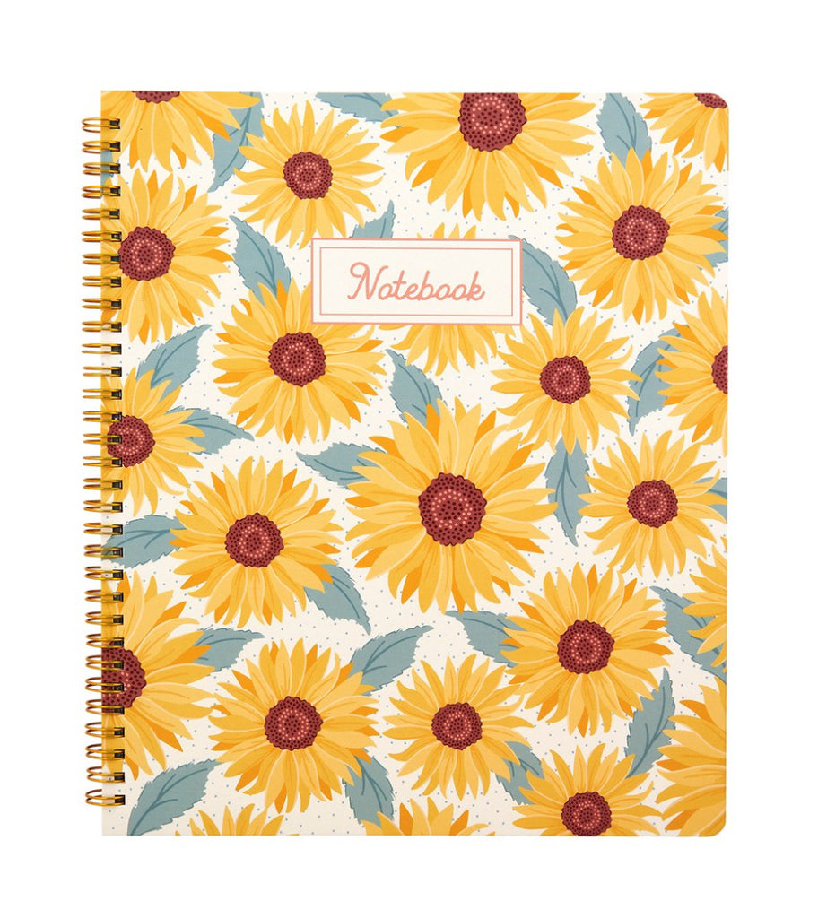 Sass & Belle Sunflowers A4 Lined Notebook
