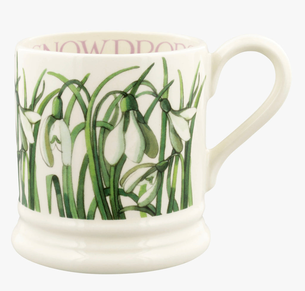 Emma Bridgewater Flowers Snowdrop 1/2 Pint Mug