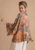 Powder Mediterranean Paisley Kimono Jacket - Coral