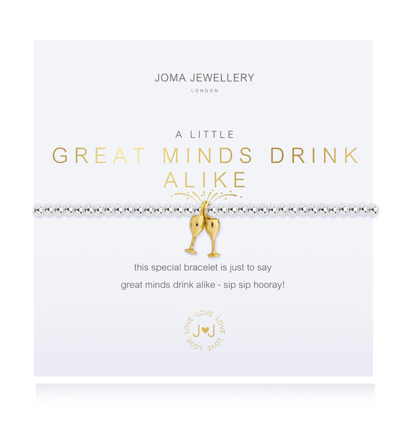 Joma Jewellery A Little Great Minds Drink Alike Bracelet