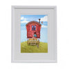 Belle & Boo Shepherd's Hut 11 x 14" Framed Art Print (Signed)