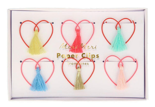 Meri Meri Heart Shaped Paper Clips