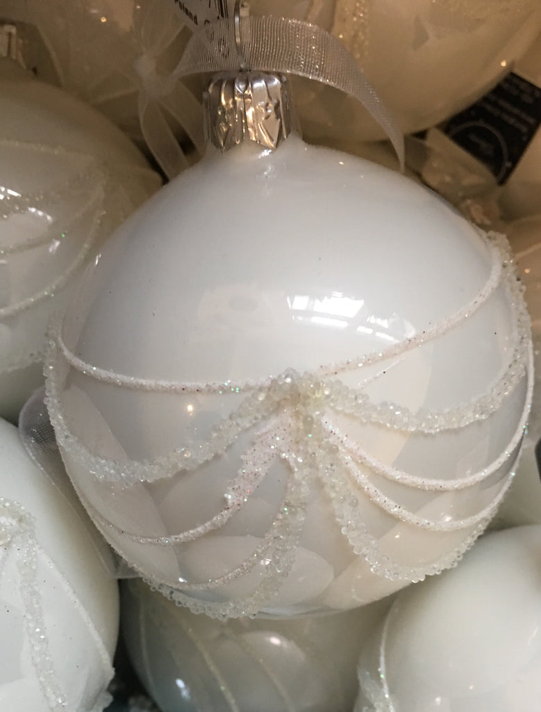 Winter White Decorative Bauble