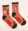 Powder Foraging Ankle Socks - Coral