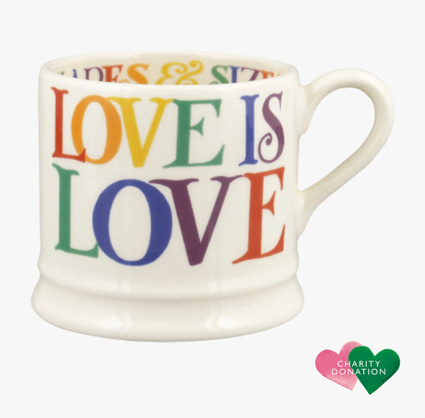 Emma Bridgewater Rainbow Toast Love Is Love Small Mug