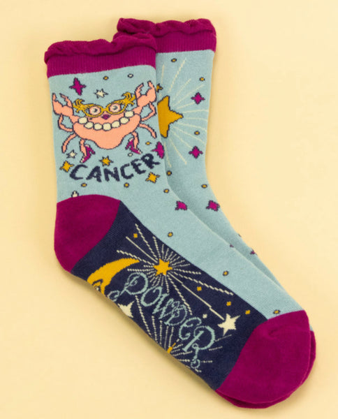 Powder Cancer Zodiac Ankle Socks