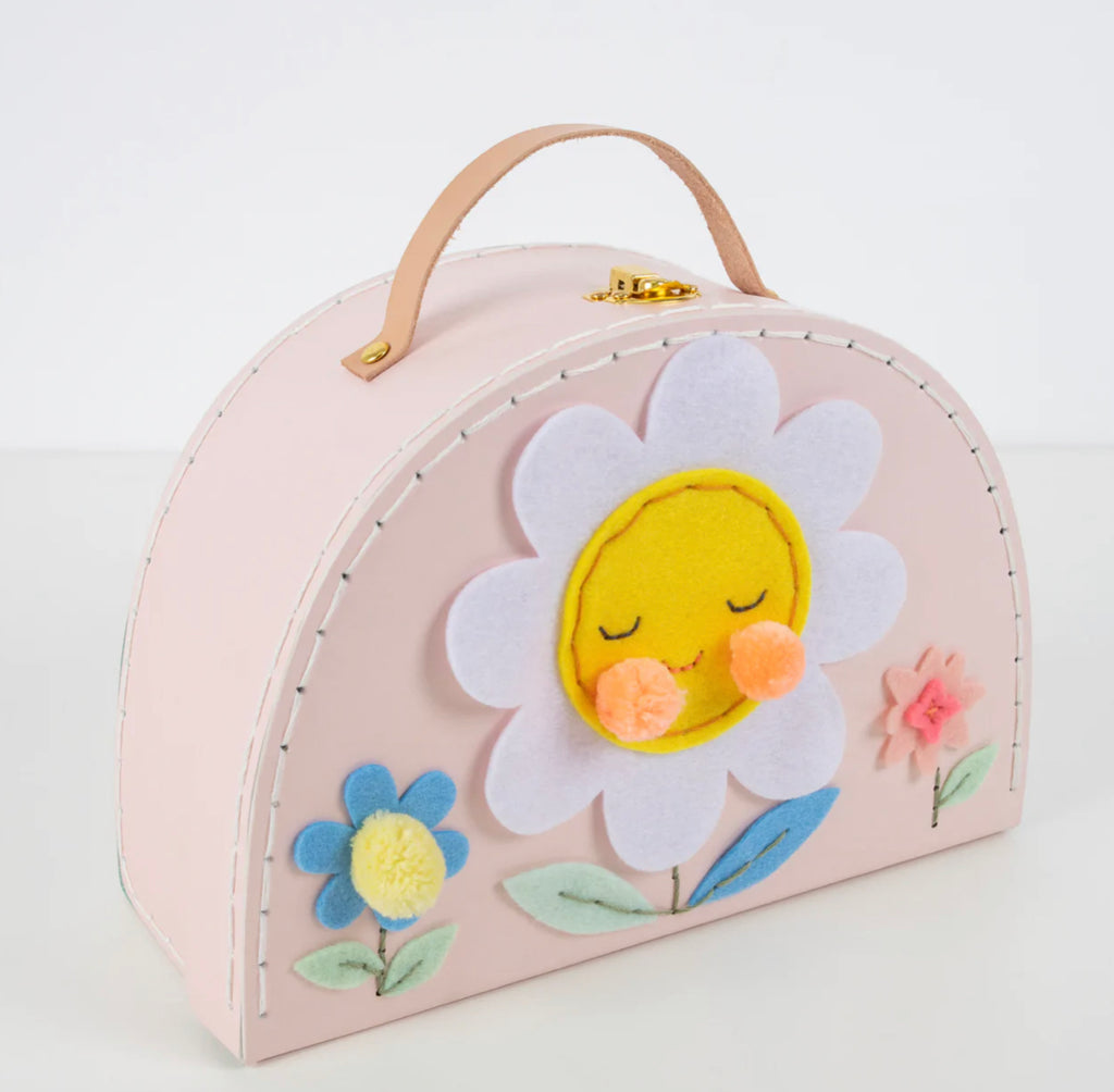 Meri Meri Flower Embroidery Suitcase Kit