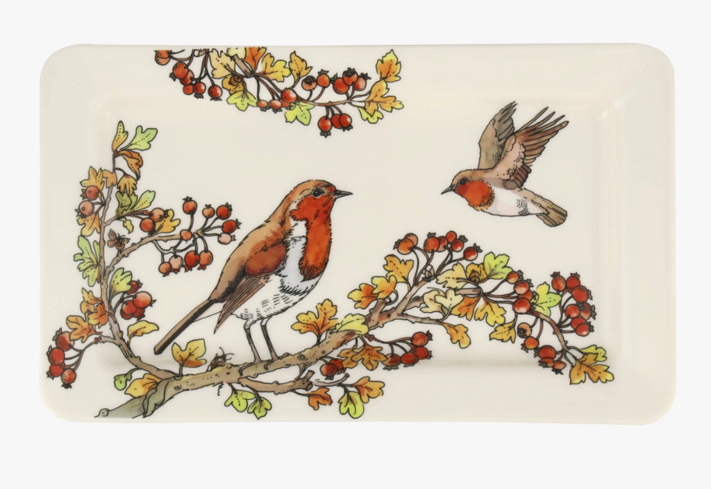 Emma Bridgewater Rosehip & Robin Medium Oblong Plate