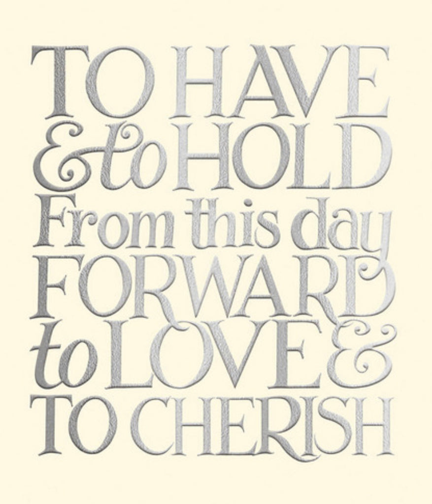 Emma Bridgewater Wedding Vows Card