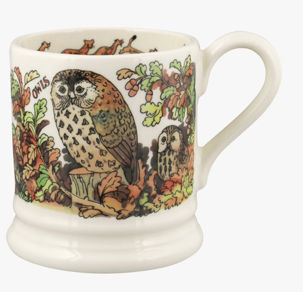 Emma Bridgewater Owl & Stoat 1/2 Pint Mug SECOND