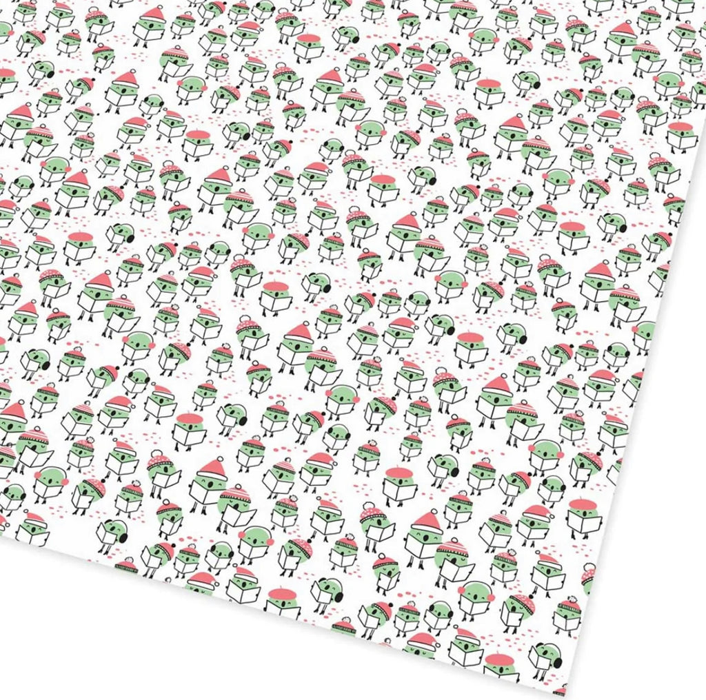 Peas On Earth Flat Giftwrap