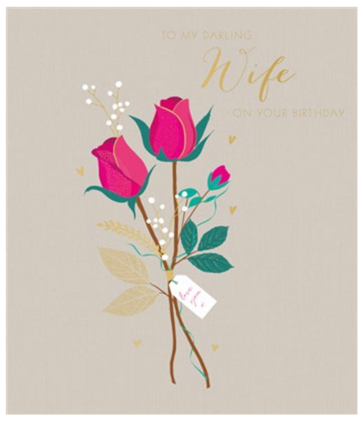 Sara Miller Wife Birthday Large Card