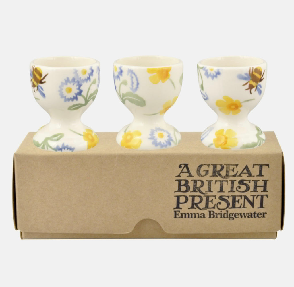 Emma Bridgewater Buttercup & Daisies Set Of 3 Egg Cups