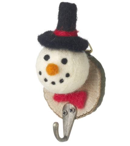 Felt Snowman Plaque With Hook