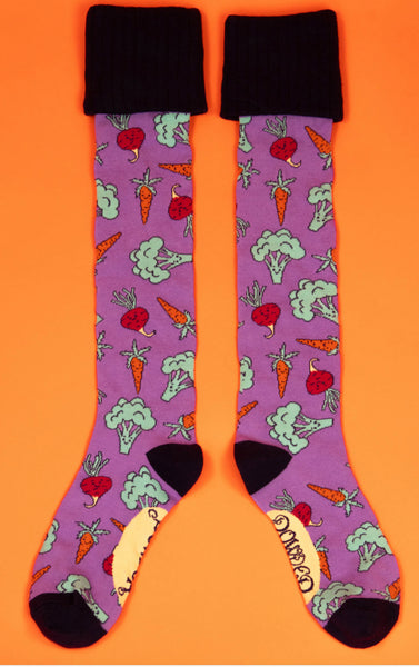 Powder Happy Vegetables Boot Socks