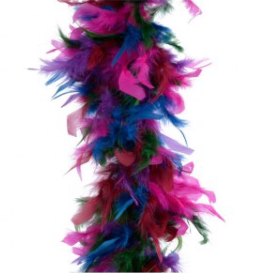 Feather Boa Garland - Multicolour